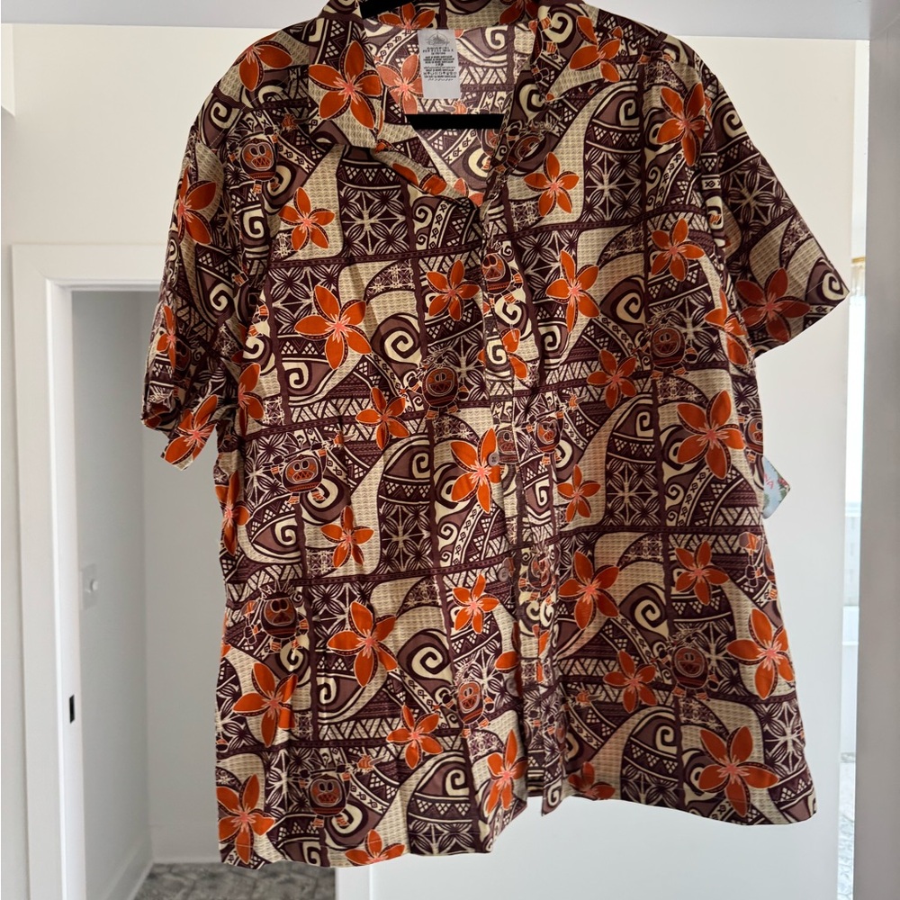 Disney Moana Brown and Orange Shirt